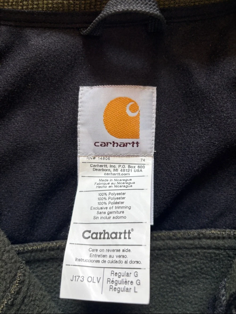 Carhartt Rugged Flex men's bonded fleece jacket